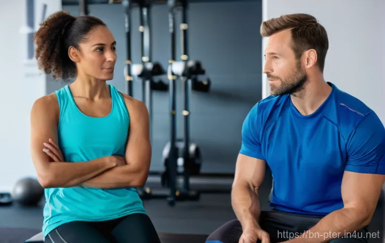 퍼스널트레이너 고객 피드백 수집 방법 - **Prompt:** A dynamic, mid-shot image featuring a diverse group of 4-5 happy and fit individuals (me...